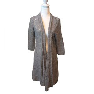 Coldwater Creek Charcoal Knit Sweater